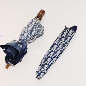 Christian Dior Oblique Compact folding Umbrella with Cover